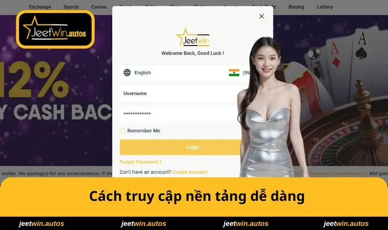 JEETWIN 21 Cách truy cập nền tảng dễ dàng