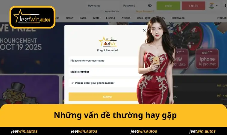 Đăng Nhập JEETWIN 2 Những vấn đề thường hay gặp