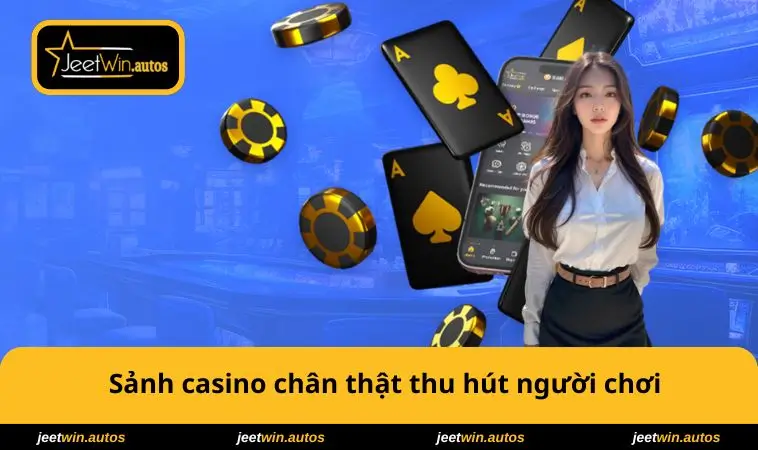 JEETWIN 20 Sảnh casino chân thật thu hút người chơi